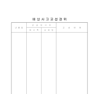 배상사고교섭경위 배상사고교섭경위